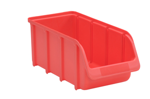 Sichtlagerbox, Basic PP, Gr. 3L, 18 Stck, Farbe rot