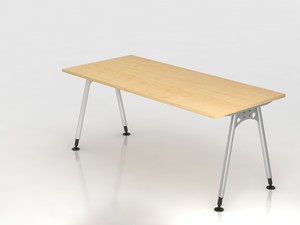 Schreibtisch Scool Ahorn B/T: 1800x800mm, hhenverstellbar