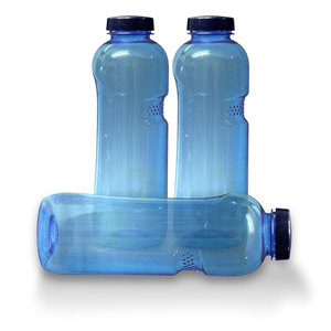 3x Trinkflasche 1 Ltr., frei von Weichmachern und Bisphenol A