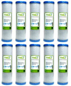 10x TWaLa 10 Aktivkohleblock Trinkwasser Filter fr Umkehrosmose, Brunnenwasser Wasserfilter 10 m