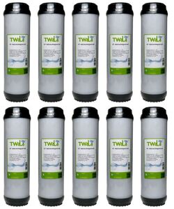 10x TWaLa 10 Aktivkohlegranulat Trinkwasser Filter fr Umkehrosmose, Brunnenwasser Wasserfilter