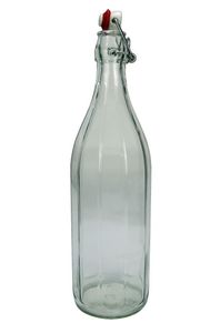 Design Glasflasche mit Bgelverschluss, Bgelflasche 1 Liter / 1000 ml / 100 cl