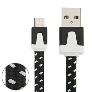 3m USB Daten und Ladekabel Schwarz fr alle Smartphone und Tablet Micro USB