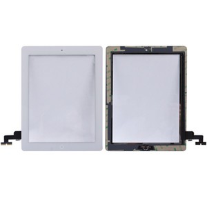 Touch Screen Display Home Button fr Apple iPad 2 + Klebepad Weiss