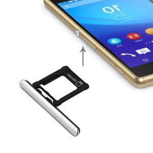 MicroSD Ladebuchse Abdeckung Kappe Dichtung fr Sony Xperia XZ Premium (Single) Silber