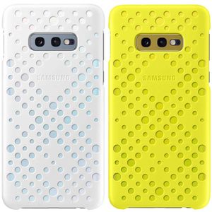 Samsung Pattern Cover Gelb und Wei  EF-XG970CWEGWW Samsung Galaxy 10e G970F Tasche Etui Schutzhlle Case