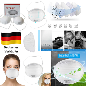 2x Hochwertige Atem Schutzmaske Atemschutzmaske FFP2 Schutz Maske Zubehr Neu