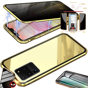 Magnet / Glas Case Bumper Privacy Mirror fr viele Smartphone Modelle Tasche Case Hlle Cover New Style