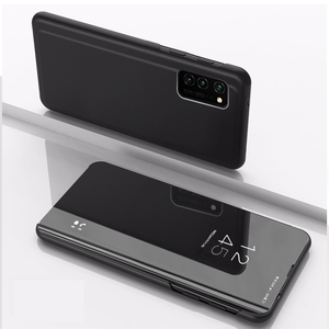 Fr Huawei P Smart 2021 Clear View Spiegel Mirror Smartcover Schwarz Schutzhlle Cover Etui Tasche Hlle Neu Case Wake UP Funktion