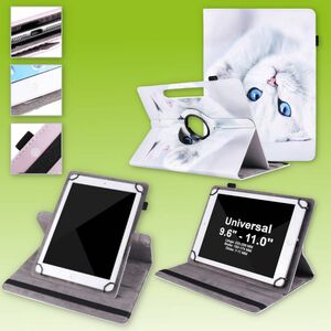Fr Lenovo Tab E10 TB-X104F 10.1 360 Grad Rotation Universell Motiv 2 Tablet Tasche Kunst Leder Hlle Etuis