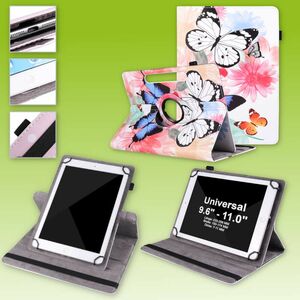 Fr Lenovo Tab E10 TB-X104F 10.1 360 Grad Rotation Universell Motiv 3 Tablet Tasche Kunst Leder Hlle Etuis