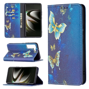 Fr Samsung Galaxy S22 5G Kunstleder Handy Tasche Book Motiv 6 Schutz Hlle Case Cover Etui Neu
