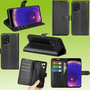 Fr Oppo Find X5 Pro Handy Tasche Wallet Premium Schutz Hlle Case Cover Etuis Neu Zubehr Schwarz