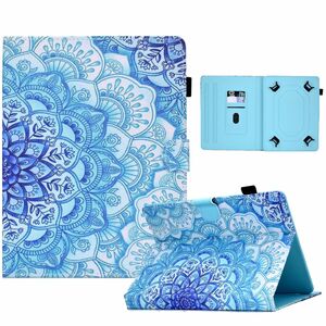 Kunstleder Tablet Cover Tasche Green Flower fr PocketBook InkPad 3 Pro Blau Hlle Case Etui