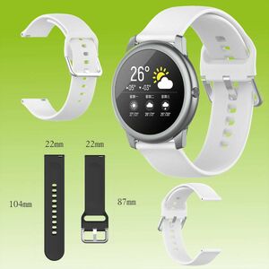 Fr Xiaomi Haylou Solar LS05 Kunststoff / Silikon Armband Watch Uhr Wei Ersatz Arm Band