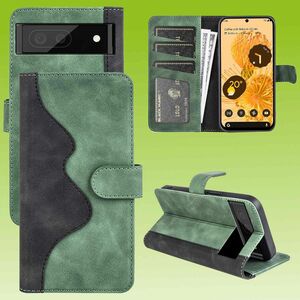 Fr Google Pixel 7 Design Handy Tasche Wallet Premium Grn Schutz Hlle Case Cover Etuis Neu Zubehr