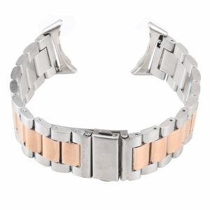 Fr Google Pixel Watch 1 + 2 Stahl Metall Armband Rose Gold / Silber
