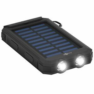 Goobay Outdoor Solar Powerbank 8.000 mAh mit Taschenlampe 2x USB 1x USB C