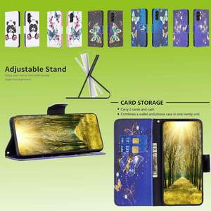 Fr Samsung Galaxy A14 5G / 4G Kunstleder Handy Tasche Book Motiv 1- 5 Schutz Hlle Case Cover Etuis Bookcover Phonecase