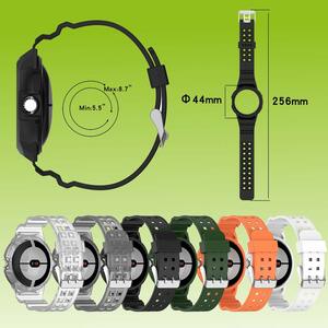 Fr Google Pixel Watch 1 + 2 Silikon Uhrenarmband mit integriertem Gehuse Ersatz Armband Smart Uhr Smart Watch