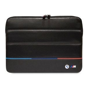 BMW Universal bis 16 Notebook Cover Tasche Carbon Tricolor Schwarz 