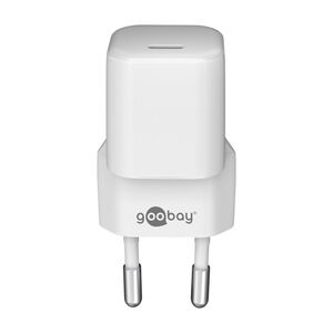 Goobay USB-C Netzteil Schnellladegert Fast Charging 20W Wei