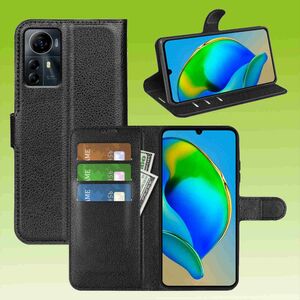 Fr ZTE Blade V41 Smart Handy Tasche Wallet Premium Schutz Hlle Case Cover Etuis Neu Zubehr Schwarz