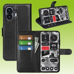 Fr Nothing Phone 2 Handy Tasche Wallet Premium Schutz Hlle Case Cover Etuis Neu Zubehr Schwarz