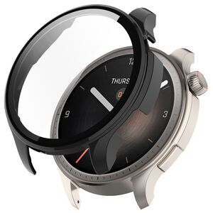 Fr Amazfit Balance Kunststoff Watch Hlle + H9 Schutzglas Schwarz