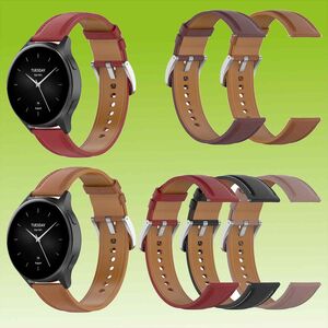 Fr Xiaomi Watch 2 Pro hochwertiges Kunst-Leder Ersatz Armband Uhrenarmband 