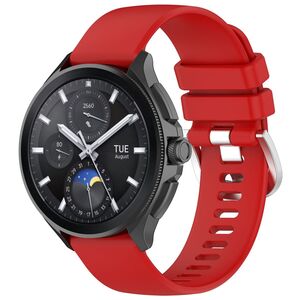 Fr Xiaomi Watch S3 hochwertiges Glnzend Silikon Ersatz Armband Rot