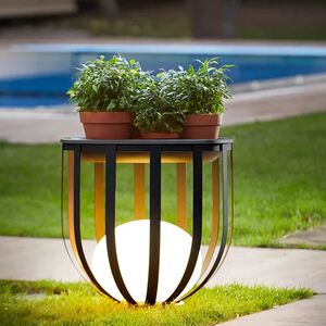 Hochwertige Outdoor Lampe aus Metall fr Garten oder Terrassen 55cm