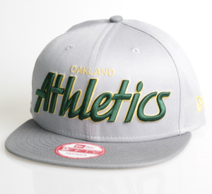 New Era Cap 9-Fifty Snapback Oakland Athletics Team Script grey