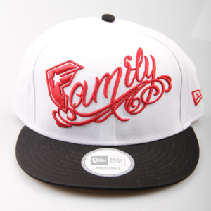 Famous Cap Family Snapback White Black Red