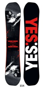 YES Snowboard The Greats 154