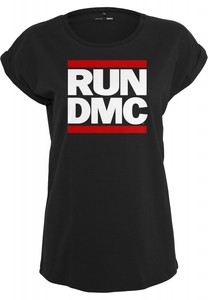 Ladies Run DMC Logo Tee Black