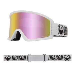 Dragon Goggle DX3 OTG White with Lumalens Pink Ionized Lens