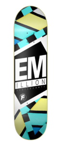 EMillion Skateboard Deck Fibertech Vivid II 8.0