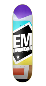 EMillion Skateboard Deck Fibertech Vivid II 8.125