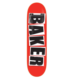Baker Skateboard Deck Brand Logo Black red/black 7.8