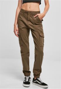 Urban Classics Ladies Cotton Twill Utility Pants olive