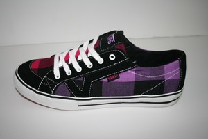 Vans Girls Schuhe Tory Buff Plaid *black/purple*