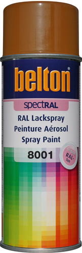 belton Lackspray RAL 8001 Ockerbraun - 400ml Spraydose