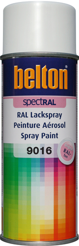 belton Lackspray RAL 9016 Verkehrswei - 400ml Spraydose