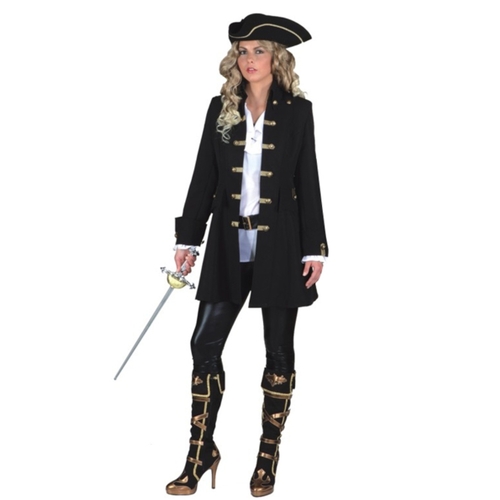 Piraten Kostm Piratin Mantel deluxe fr Damen