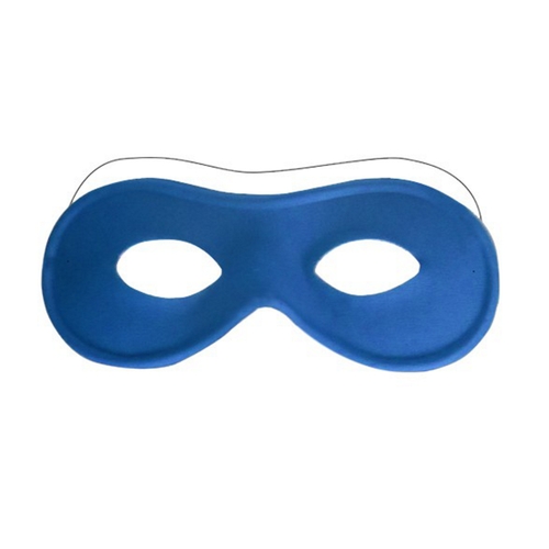 Domino Augenmaske, Textilmaske blau