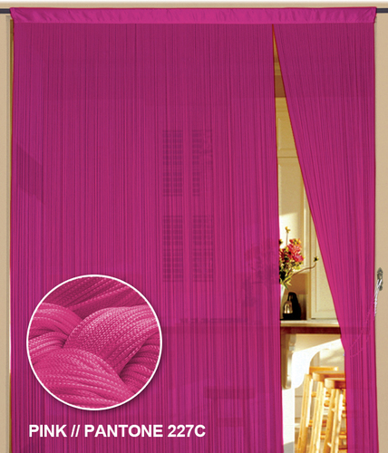 Fadenvorhang 90 cm x 240 cm (BxH) pink