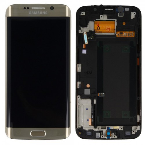 Display LCD Komplettset Touchscreen Gold fr Samsung Galaxy S6 Edge G925 G925F