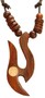 Halskette mit Anhnger aus Sonor-Wood, Holz-Schmuck Modeschmuck, Natur-Schmuck 