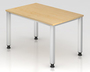 Schreibtisch rechteckig QS12, 1200x800 mm, Ahorn 